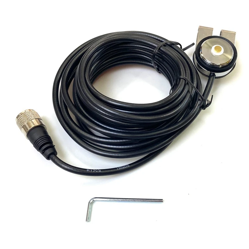 Cable de antena coaxial NMO a PL259 N-2, montaje NMO para coche, camión, Radio Amateur, Móvil, 5M, RG-58