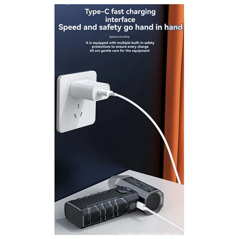 2X منفاخ الهواء 160000 دورة في الدقيقة مروحة كهربائية محمولة 52 متر/الثانية سرعة الرياح محرك بدون فرشاة مروحة عنيفة مع شاشة LED سريعة-