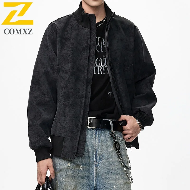 

COMXZ Urban Explorer Mens Jacket Comfortable Outdoor Adventure Lightweight Motorcycle Jacket Daily Style Durable Autumn Clothing