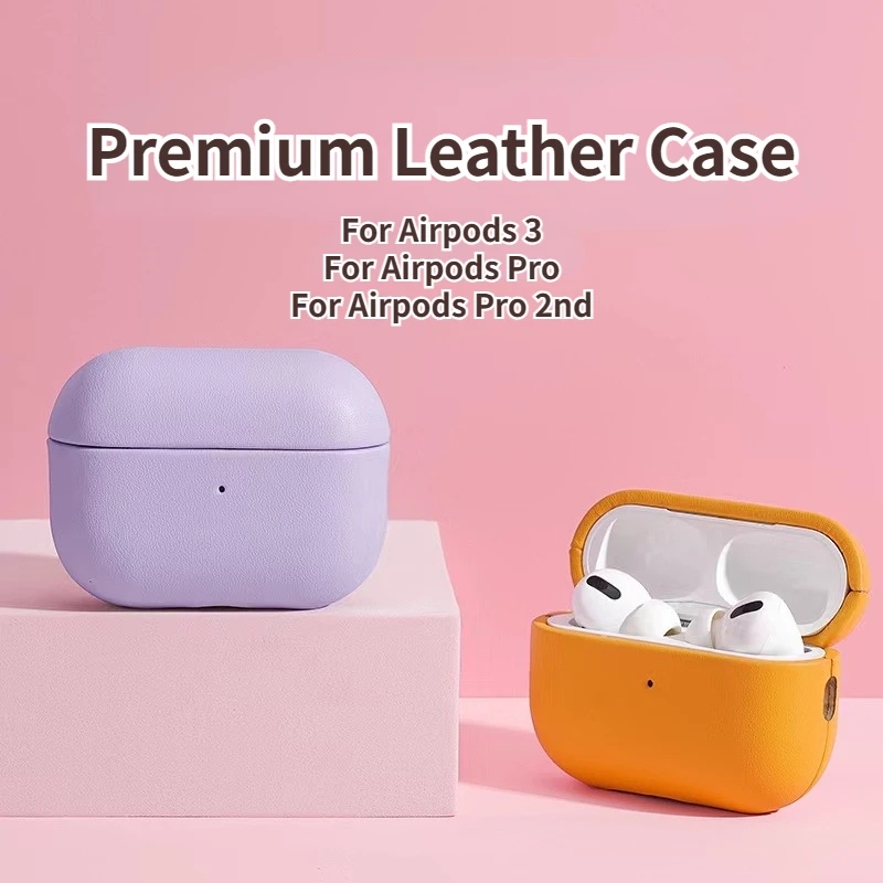 

Premium Leather Case For Airpods Pro 2 Luxury Fashion Leather All Inclusive Case For Case Wireless Charge Holiday gift