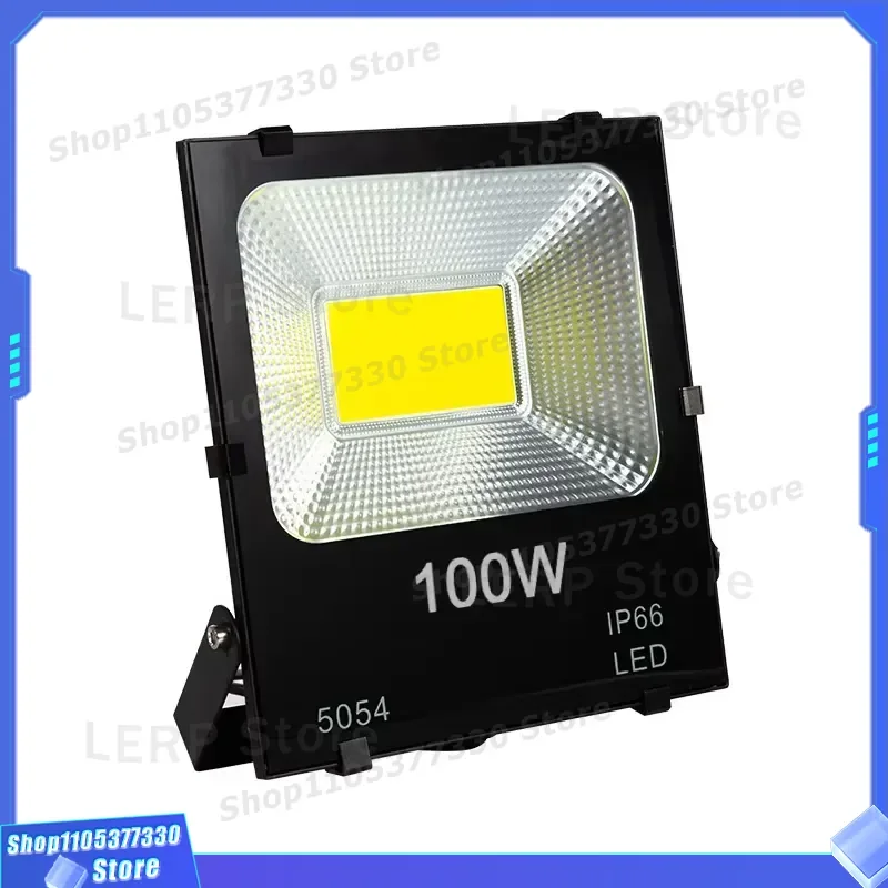 150W COB LED Square Flood Light IP66 Waterproof AC 110-240V Outdoor Commercial Lighting Fixture for Stadium Garage High