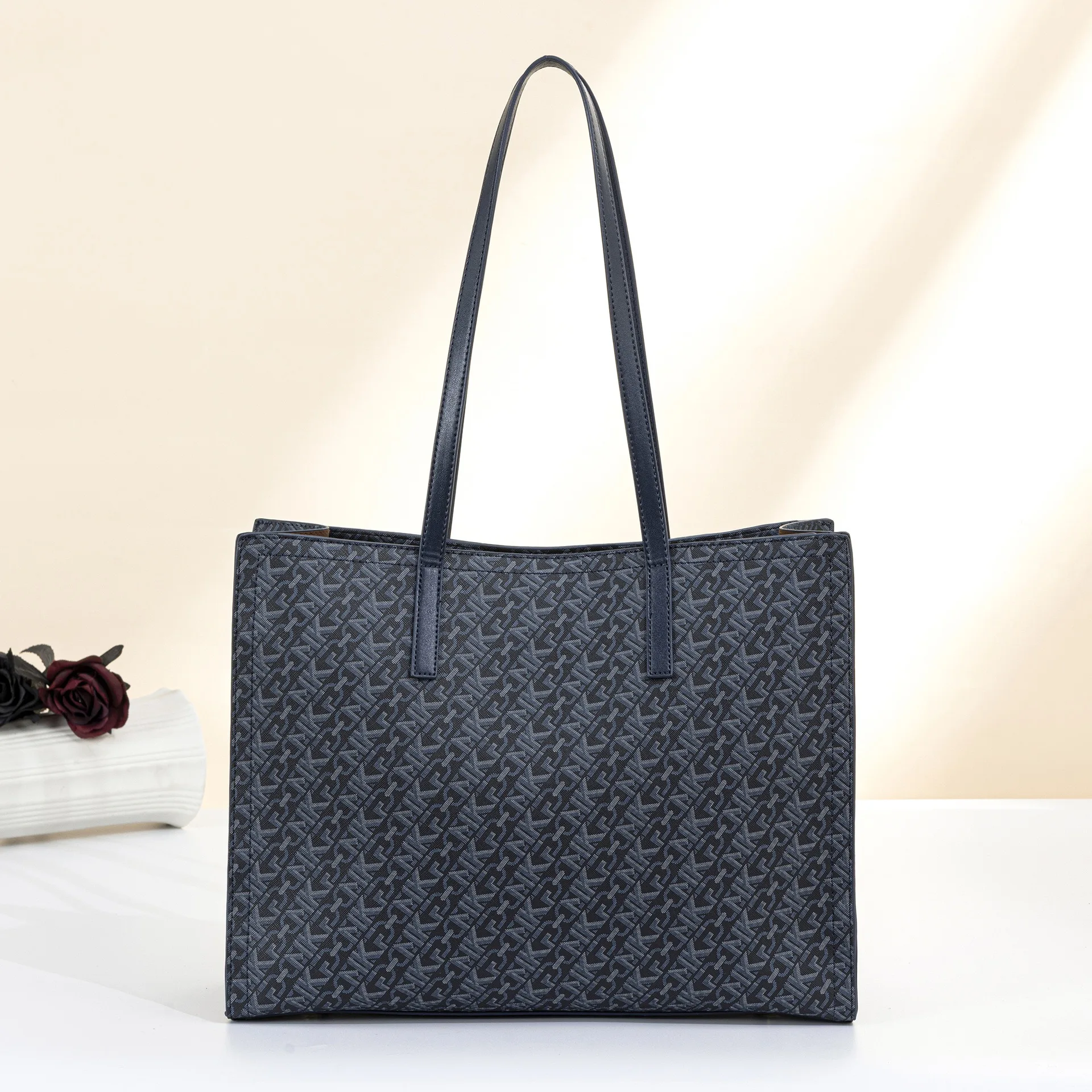 Vintage Monogram Tote Bag with - đánh giá và giá Tote Bag Leather Monogram