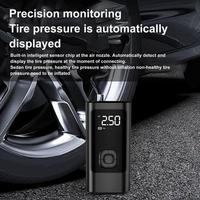 Car Air Pump 3-150PSI Bike Tire Pump Cordless Inflator With LED Light For Motorcycle Auto Bike Ball