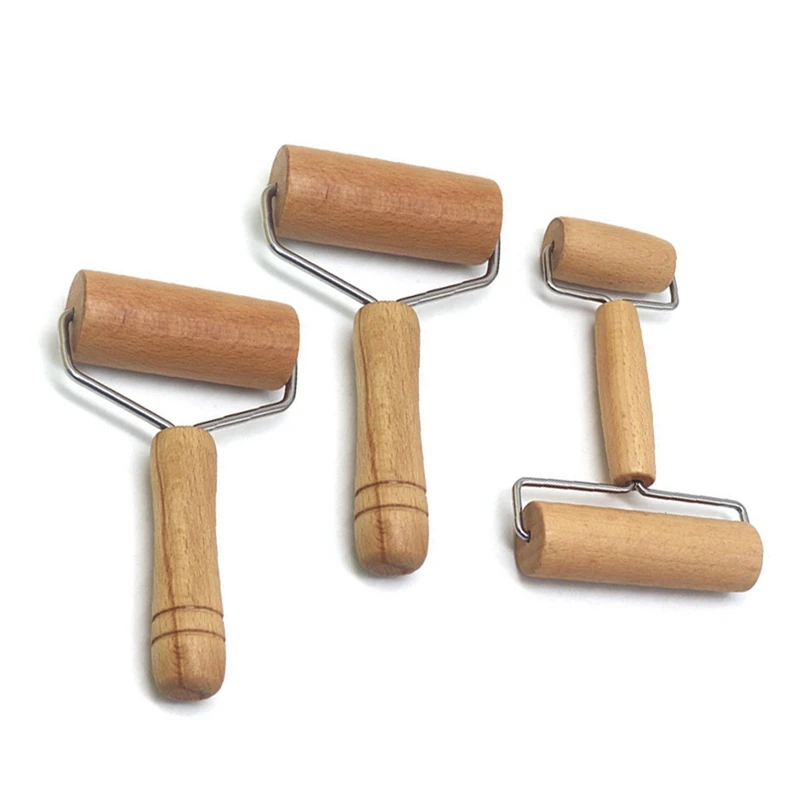 Rolo de massa e pizza padeiro rolo de madeira cozimento esmagamento nozes biscoitos utensílios de cozinha