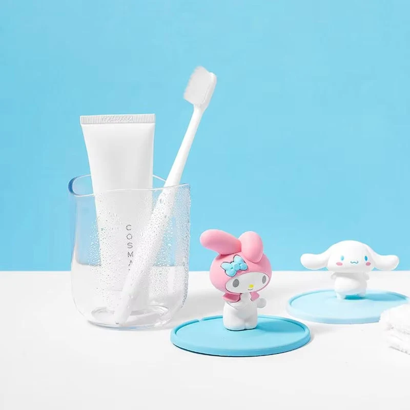 

Kawaii Anime Sanrio Miniso Cartoon Cute Toothbrush Cup Girl Heart Household Mouthwash Toilet Cup Toothbridge Gift Toy for Home
