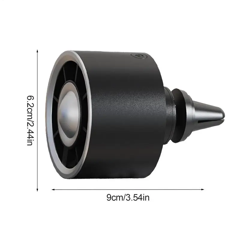 New Car Mini Fan Car Cooling Fan USB Car Air vent clip small Fan With Ambient Lighting 3 Speeds Adjustable Electric Powerful Fan view 6
