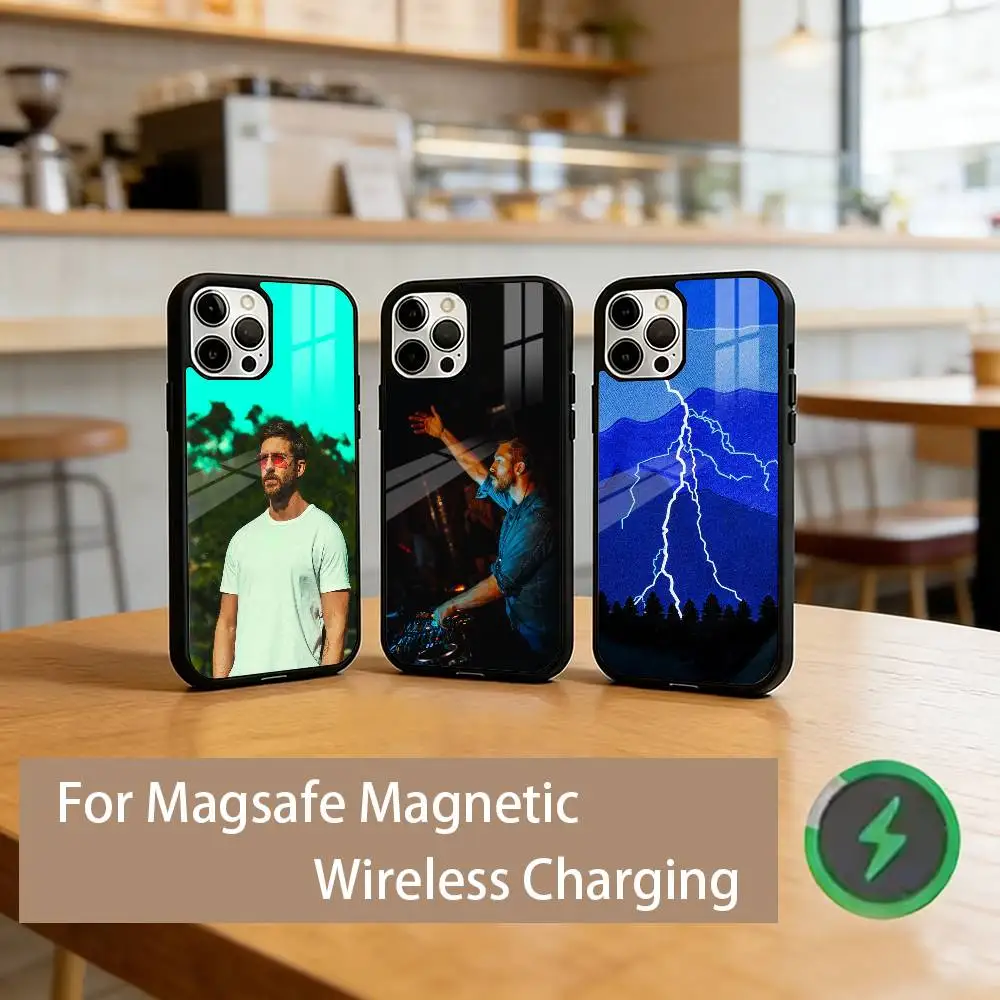 

C-Calvin H-Harris DJ Phone Case For iPhone17,16,15,14,13,12,11 Plus,Pro Magnetic with Magsafe Wireless Charging