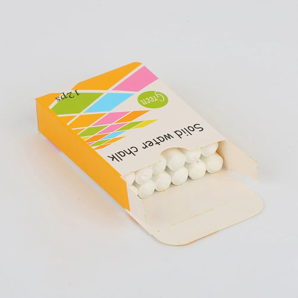 

24Pcs Water-Based Chalk Dust Free Writing Drawing Chalks for Classroom Use Non-Toxic Soft Marking Chalk 12 Colors and 12 White