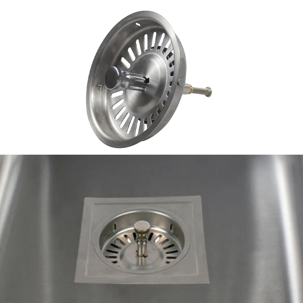 

Легкоочищаемый сливной фильтр из нержавеющей стали SUS304 с корзиной-сеткой, как показано на фото, с резиновой прокладкой для герметизации