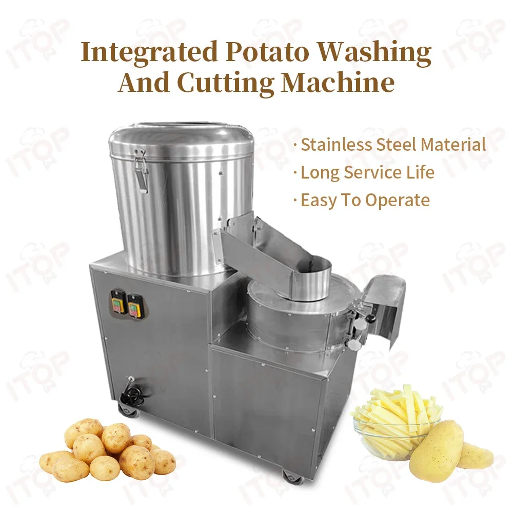 Industrial Potato Cutting Machine Potato Peeling Machine Semi Automatic Potato Chips Making Machine Price