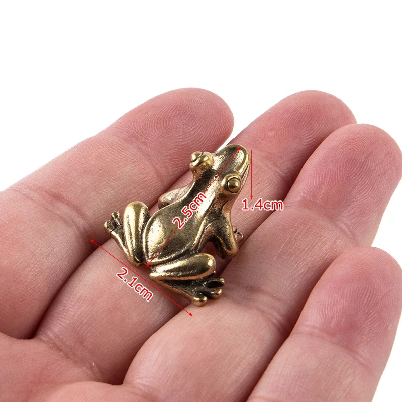 1pc Miniature Desktop Ornament Decorations Accessories Animal Toad Tea Pet Decoration Small Cute Frog Figurines