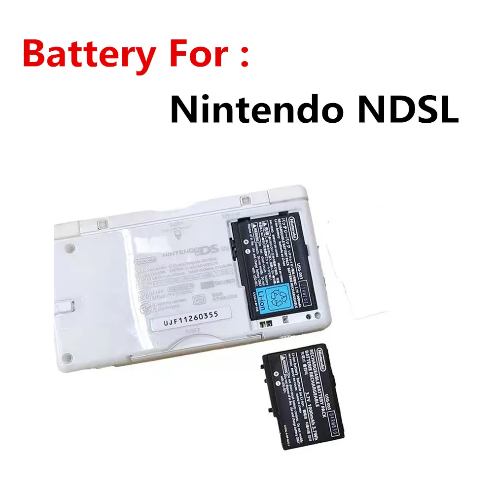 1/2 Pcs Replacement Battery  Pack Use For Nintendo NDSL 3.7v 1000mAh