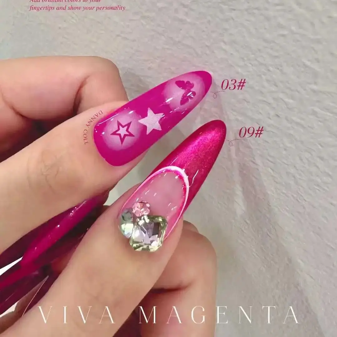 DannyColl-Juego de esmalte de Gel Floyd Rose Color, 9 colores, barnices UV LED, esmalte de Gel rojo, rosa, semitransparente, autonivelante, 15ML