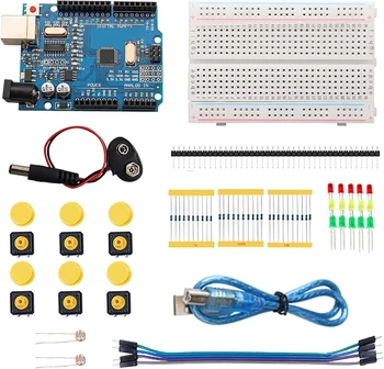 DIY elektroniczny zestaw startowy dla UNO R3 Arduino płytka drukowana elektronika 12 w 1 programowalna inżynieria kodowanie edukacja STEAM