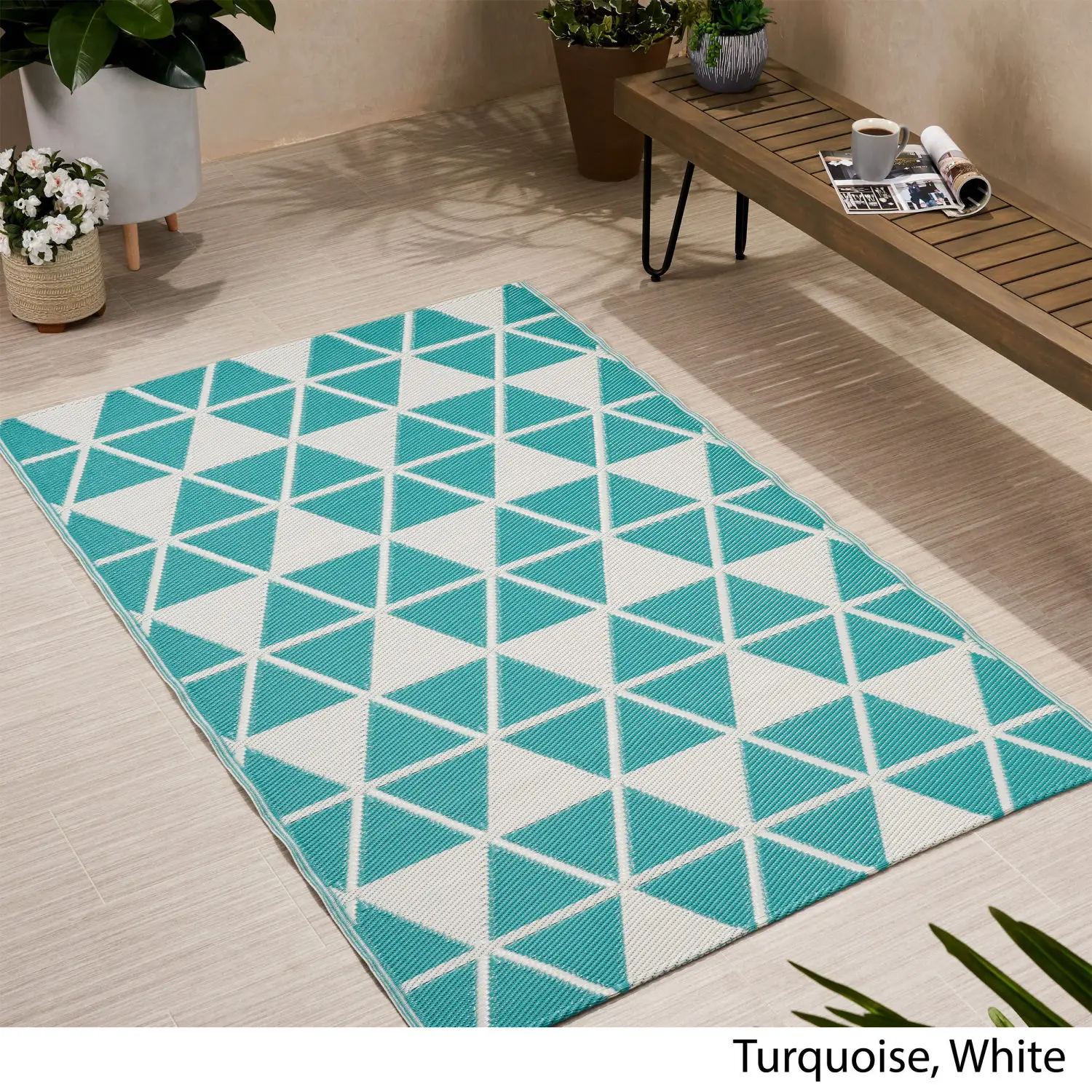 

HERRINGBONE 4" x 6" PP RUG