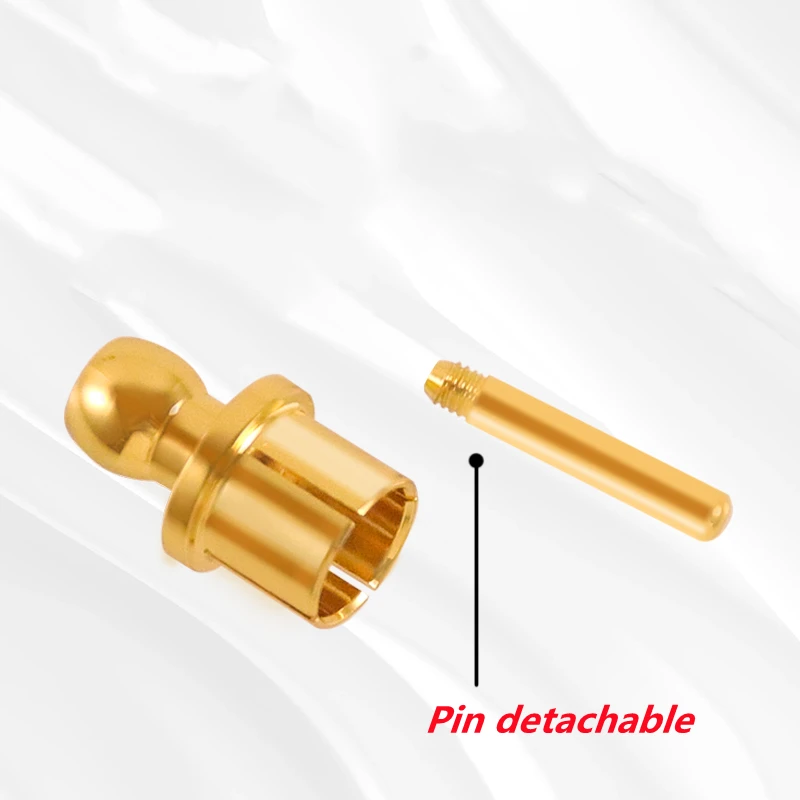 12pcs Gold-plated / Rhodium Plated RCA Signal Shielding Plug Dust-proof and Anti-oxidation Lotus Seat RCA Protective Terminal