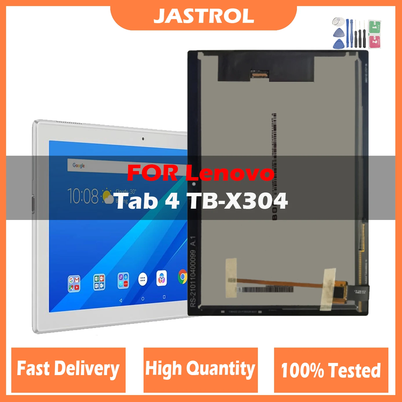 LCD ต้นฉบับสําหรับ Lenovo Tab 4 TB-X304L TB-X304F TB-X304N/X X304 TB-X304 จอแสดงผล LCD หน้าจอสัมผัสแผง Digitizer Assembly