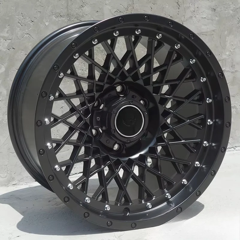 

17-Inch Car Wheel Modified Off-Road Aluminum Alloy Wheel Black Finished 139.7mm Suitable for SUV