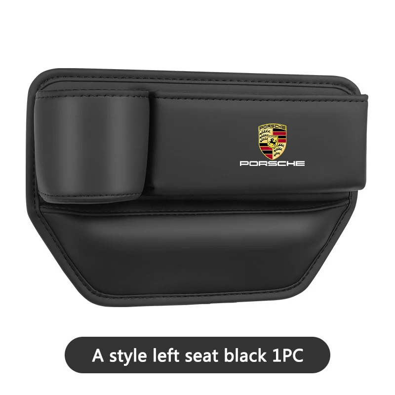 Boîte de Rangement Latérale pour Siège de Voiture, pour Porsche Boxster Cayman Broderie enne 911 Macan Panamera