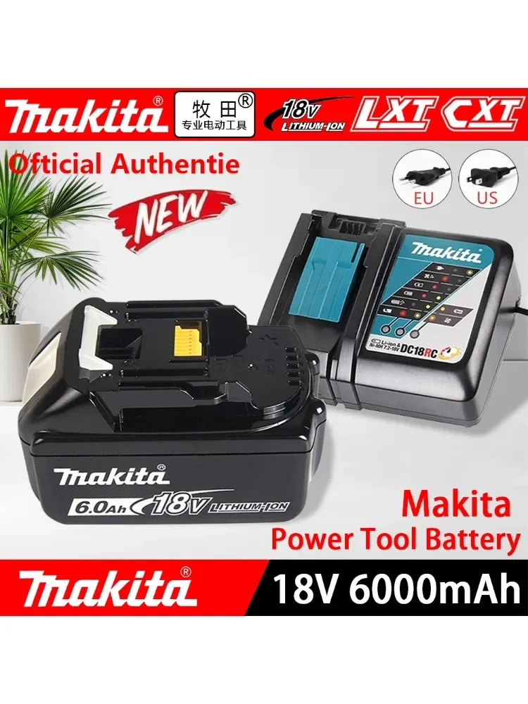 

Batería de litio de repuesto 100% Original Makita 6Ah/5Ah/3Ah para Makita 18V BL1830B BL1850B BL1850 BL1840 BL1860 BL1815