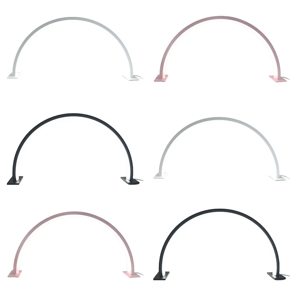 Half Moon Light for Nail Desk with 3 Color Modes LED Nail Light Nail Desk Lamp for Manicure Salon