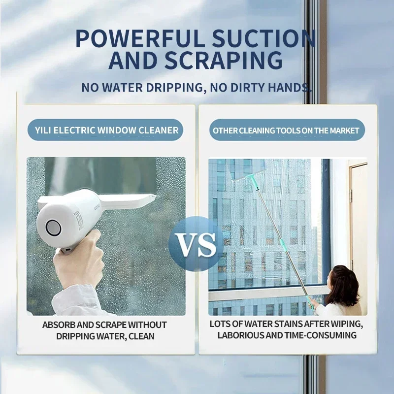 new Electric Window Cleaner For Home Wireless Glass Cleaning Machine Kitchen Bathroom Cleaning Tools Car Windshield Mirror Wiper