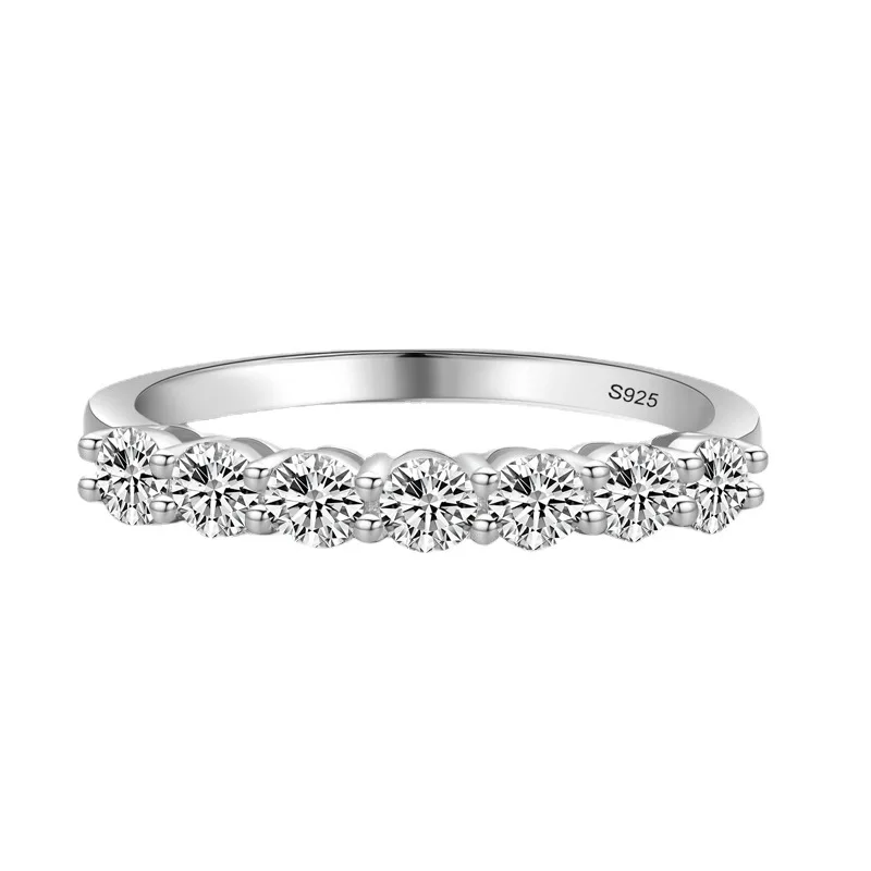 

New Fashion Diamond Anillo De Plata De Ley 925 Jewelry Silver Finger Rings for Girls