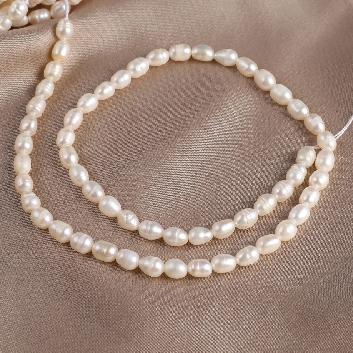 Natural Zhuji Freshwater Cultured Pearls Beads Loose Punch Pearl Bead for Jewelry Making Diy Necklace Bracelet Accessories