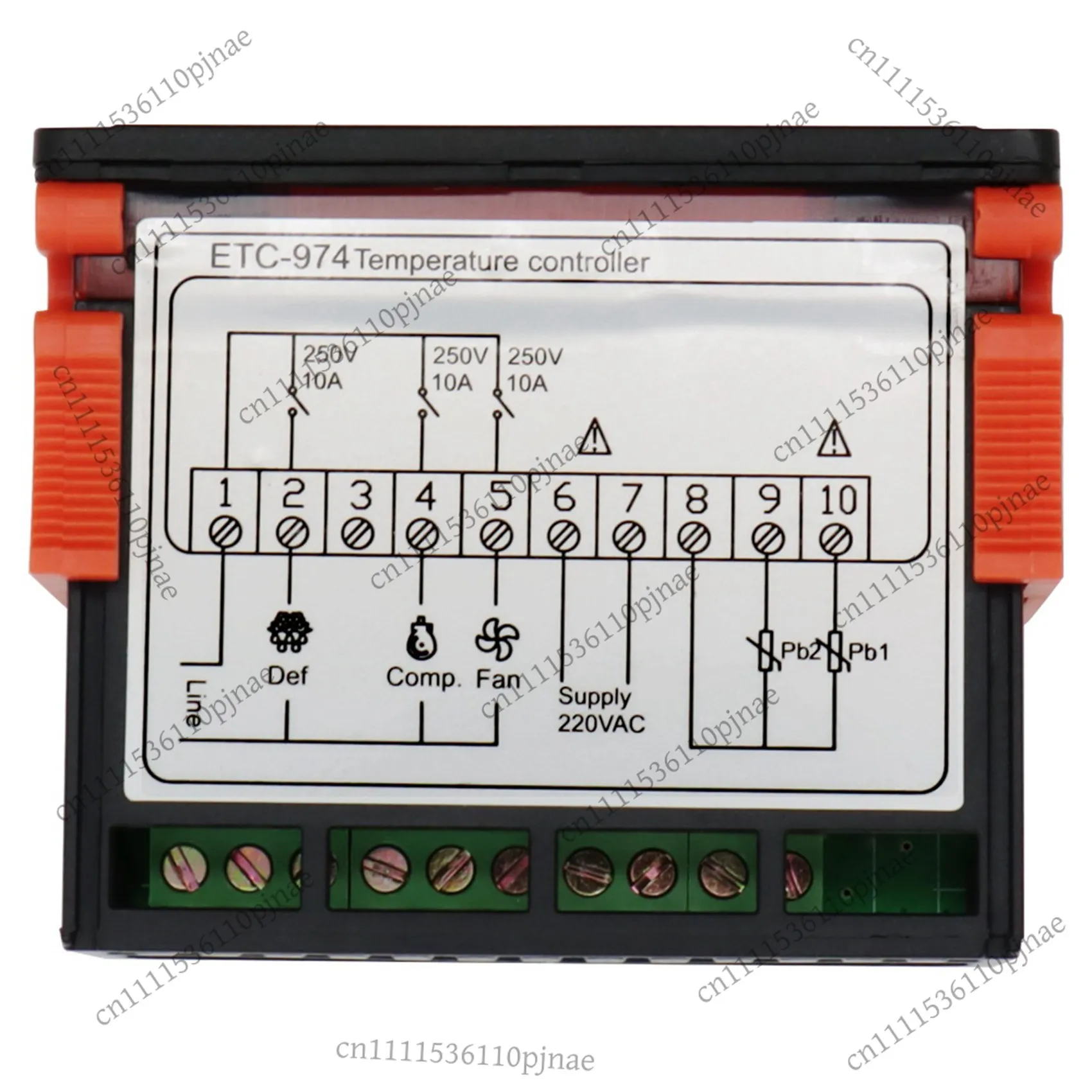 

A43I ETC-974 Digital Temperature Controller Microcomputer Thermostats Thermostat Refrigeration Alarm 220V NTC Sensor