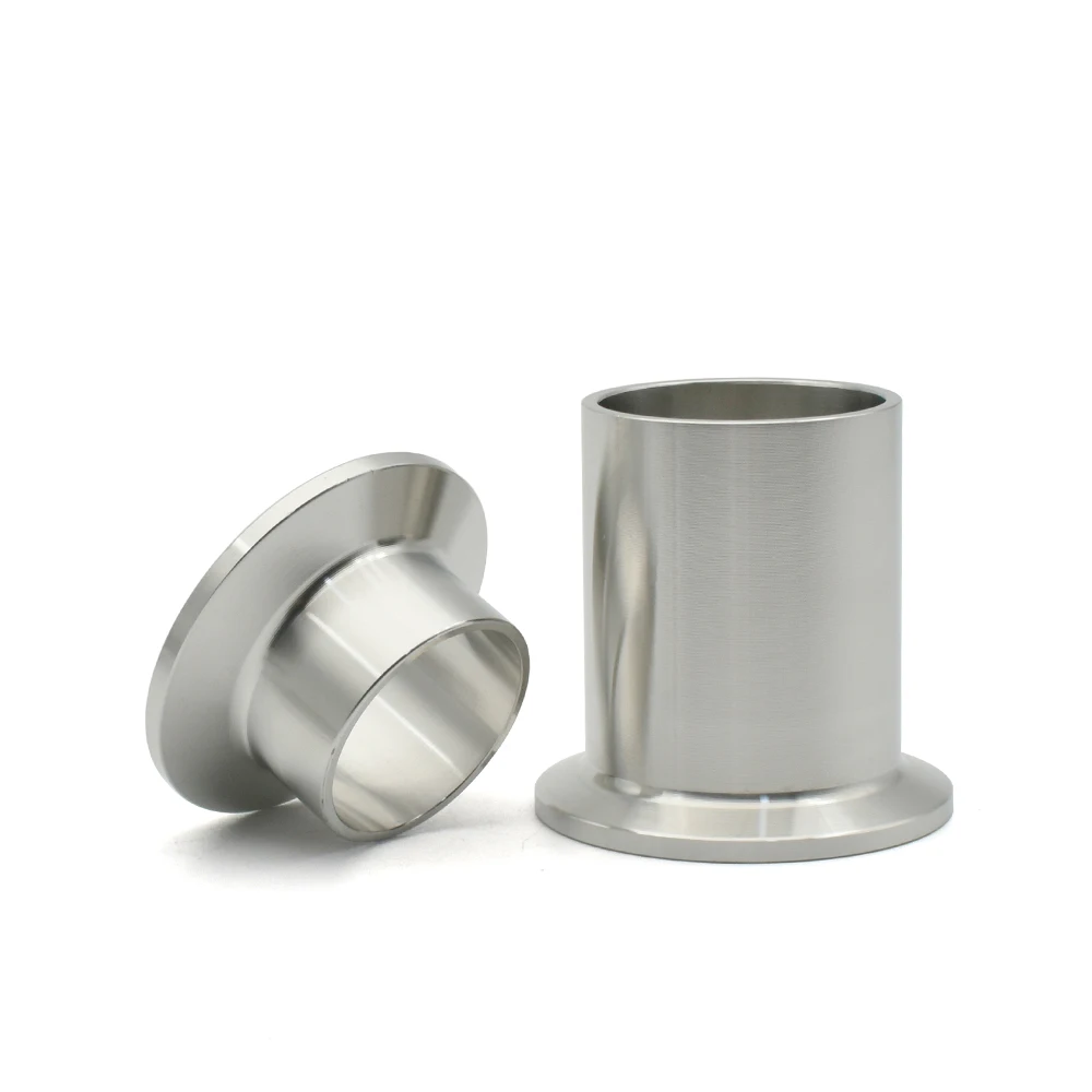 21.5 50mm Length 12.7-159mm304/316L Stainless Steel Sanitary Welding Pipe Fittings, Clamp Sleeve, Three Clip Chuck, Flange Joint