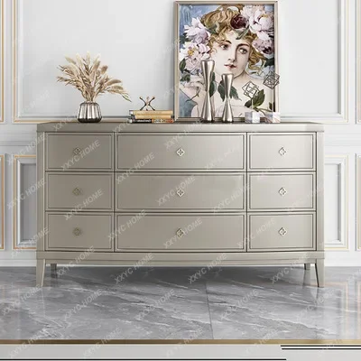 

TV Cabinet Combination Modern Simple Floor Cabinet Solid Wood Light Luxury Wall Cabinet Living Room Locker
