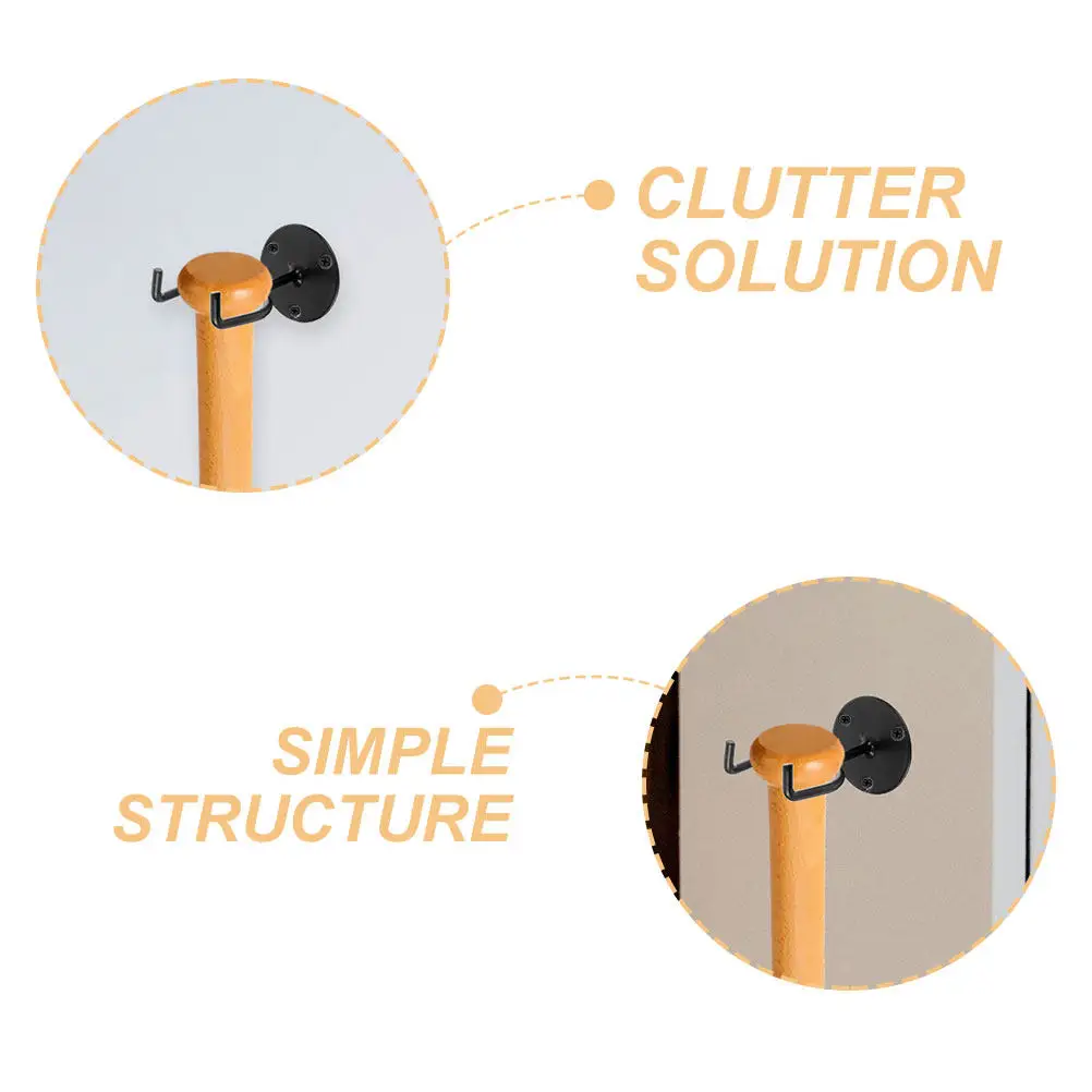 2Pcs Baseball Storage Rack Wall Mounted Bat Holder Space Saving Baseball Bat Display Organizer for Room Decor Display