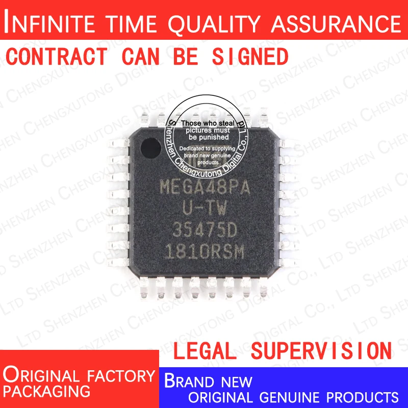 

10pcs/lot ATMEGA48PA-AU ATMEGA48PA AU TQFP 100% genuine stock in brand new original packaging