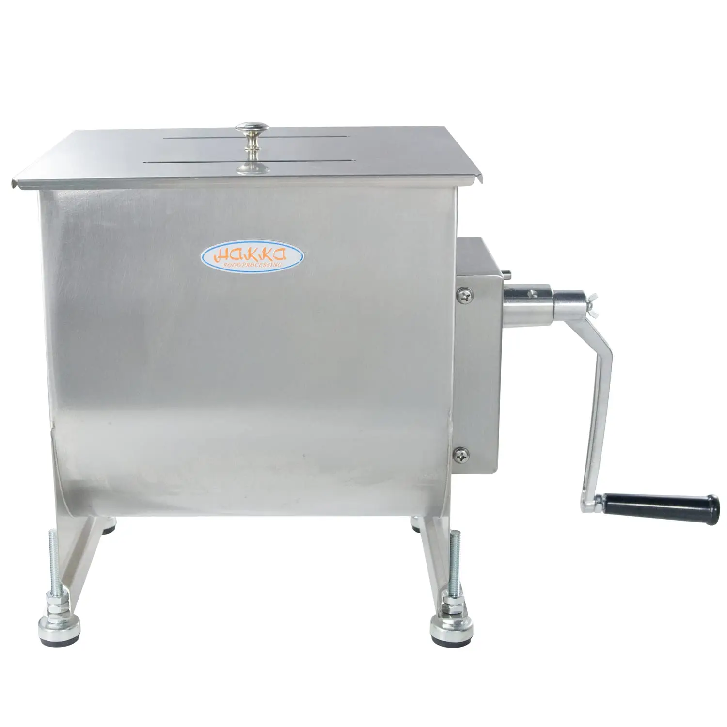 15lb/7.5L Manual Meat Mixer, Stainless Steel 10L Fixed Tank Meat Mixer for Sausage (Mixing Max.15lb for Meat)