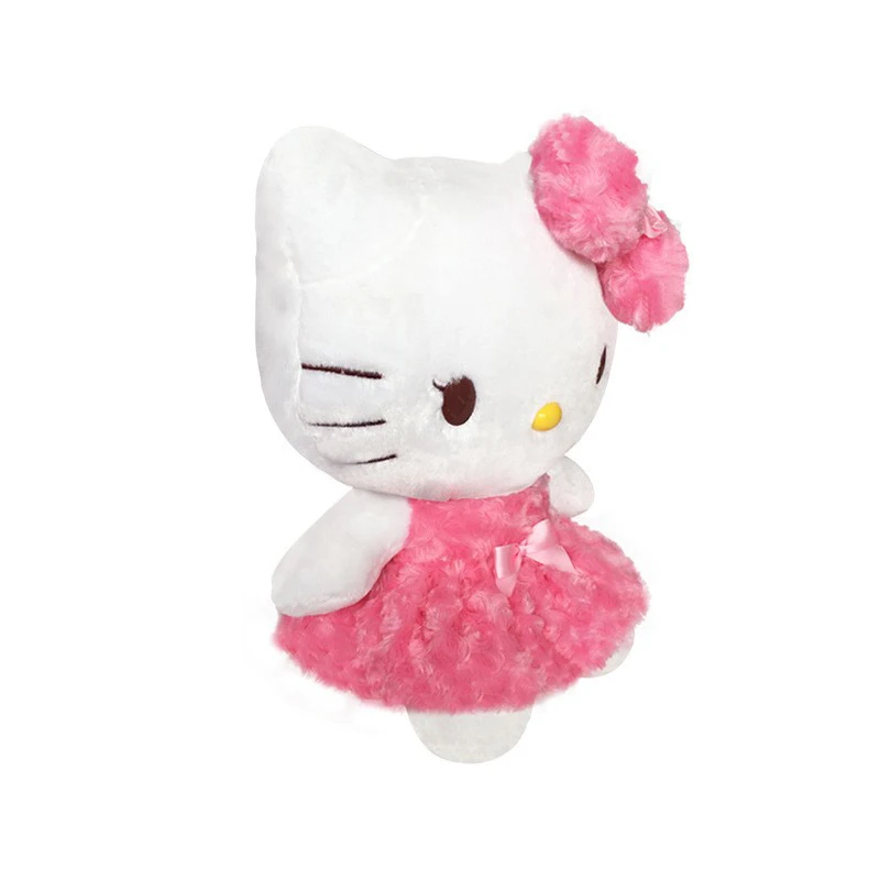 32-24cm Hello Kitty Pluszowa lalka Kawaii Rose My Melody Figurka z kreskówki Anime Wypchane zwierzęta Miękka zabawka Dziewczynka Dzieci Prezenty urodzinowe