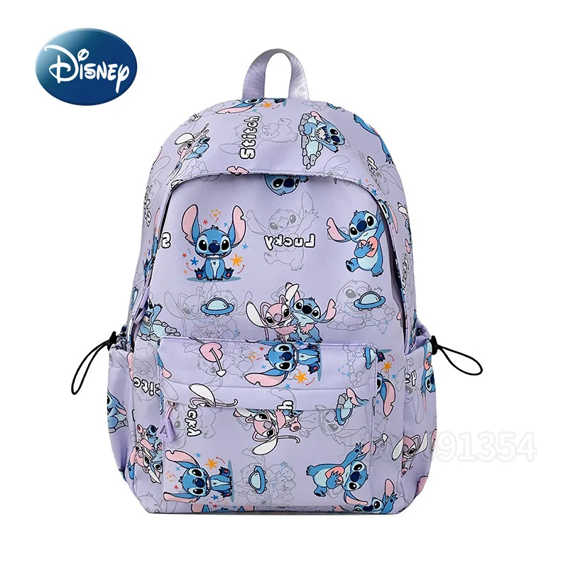 

Disney Stitch New Fashion Backpack Cartoon Student Schoolbag Large Capacity High Quality Casual Lightweight Student Backpack
