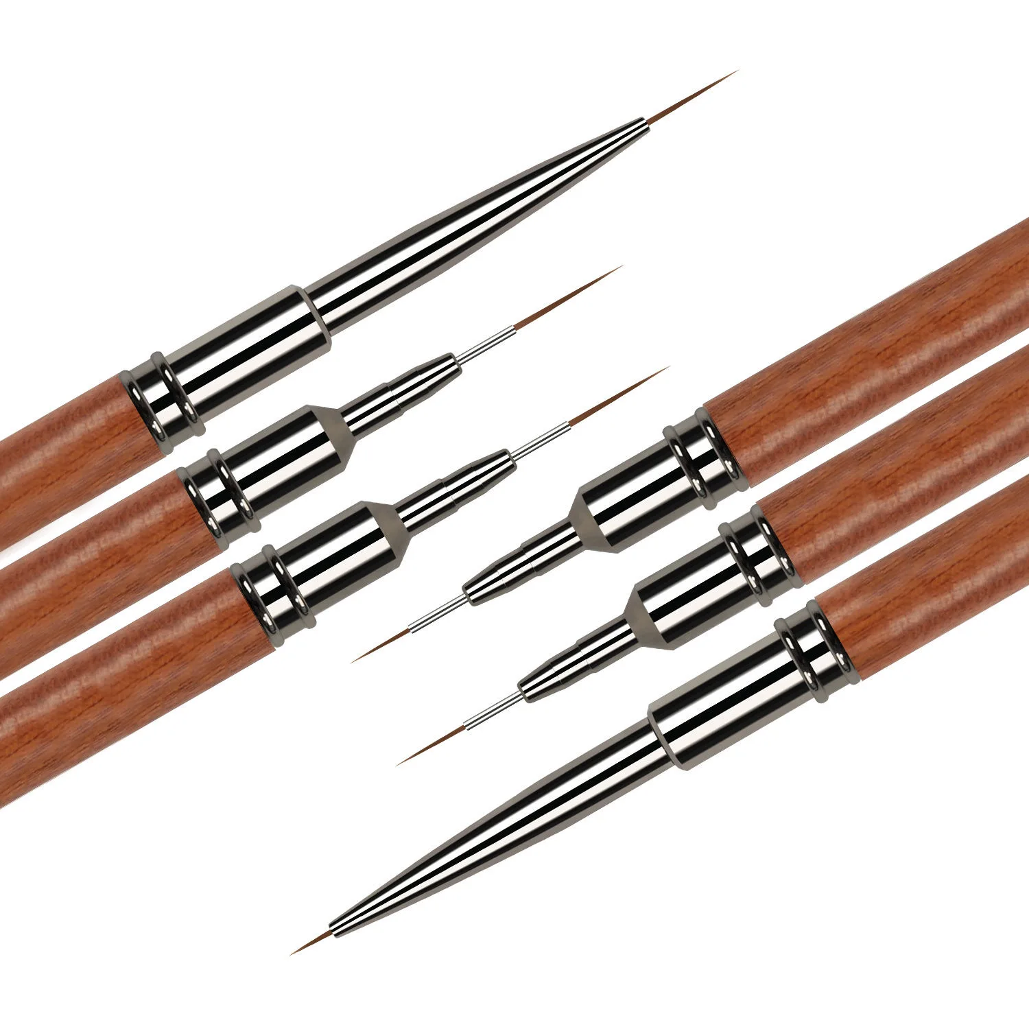 Cabeça dupla alça de sândalo arte forro diy pintura escova linhas de desenho listra flor pintura caneta uv gel escova