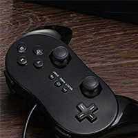 PHILE-2X Game Pad Controller Console Joypad For Nintendo Wii Second Generation Wired Game Controller Gaming Remote Pad-Black