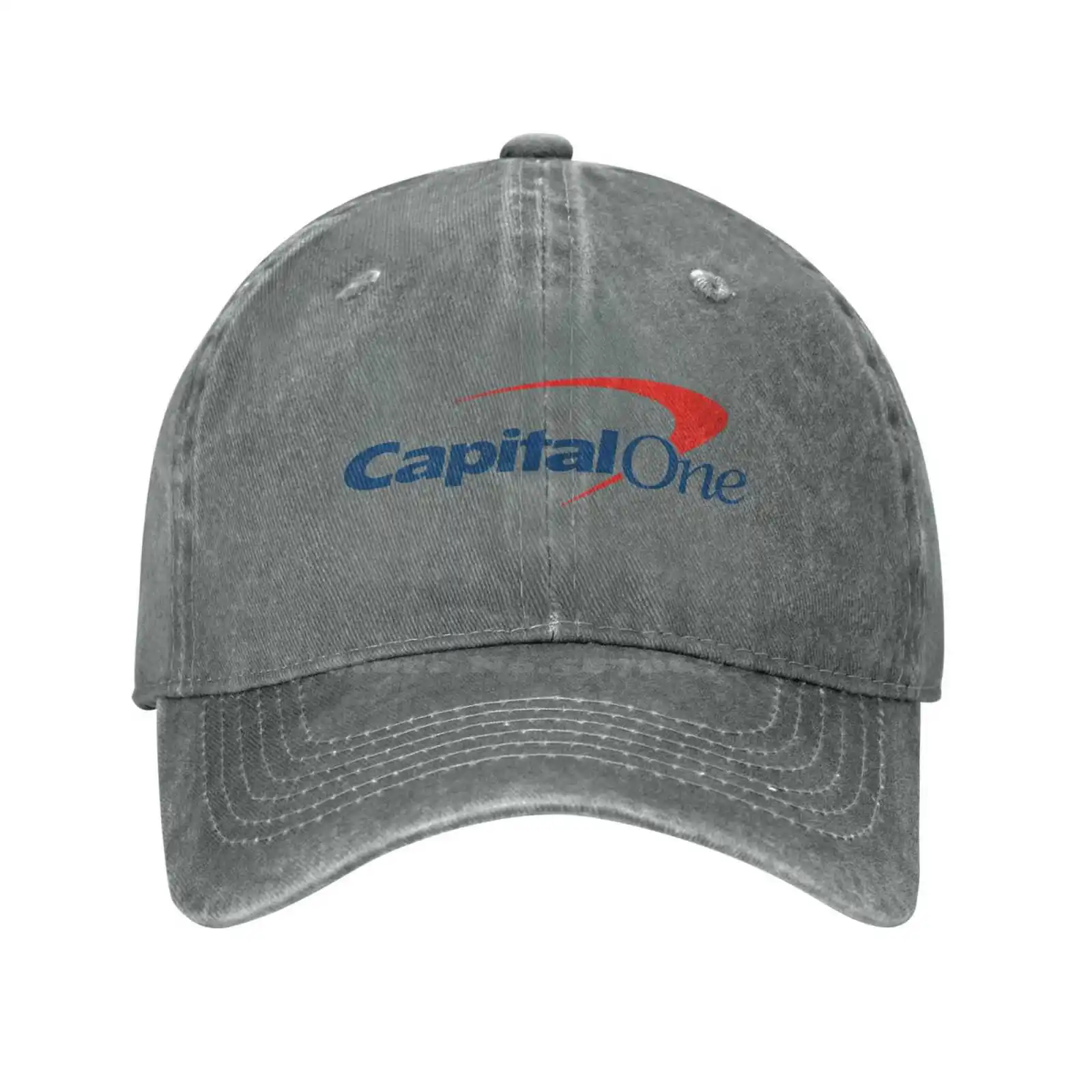 Casquette de Baseball en Denim avec Logo Capital One, Chapeau de Qualité