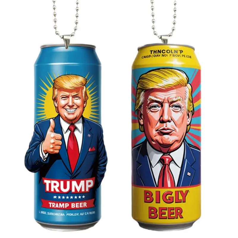 Donald Trumps Cute Keyring United States Presidential Pendant Keychain Acrylic Key Presidential Election Decoration drop ship