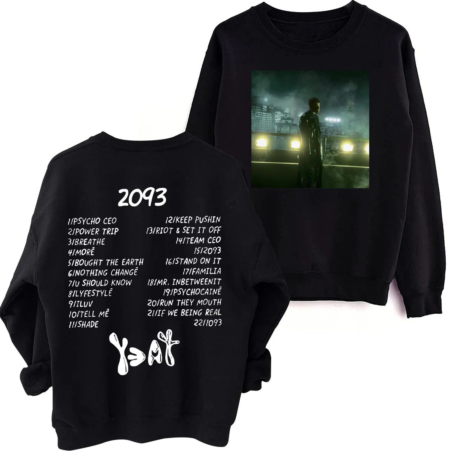 

Yeat 2093 Sweatshirt Man Woman Harajuku Hip Hop Round Neck Long Sleeve Oversized Hoodie Fans Gift