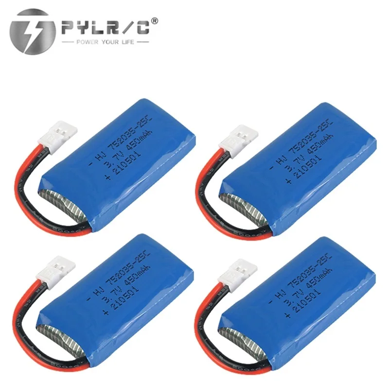 1/2/3/5pcs 3.7V 450mAh bateria litowa do H107 H31 KY101 E33C E33 zdalnego sterowania części zamienne do 3.7v bateria do drona