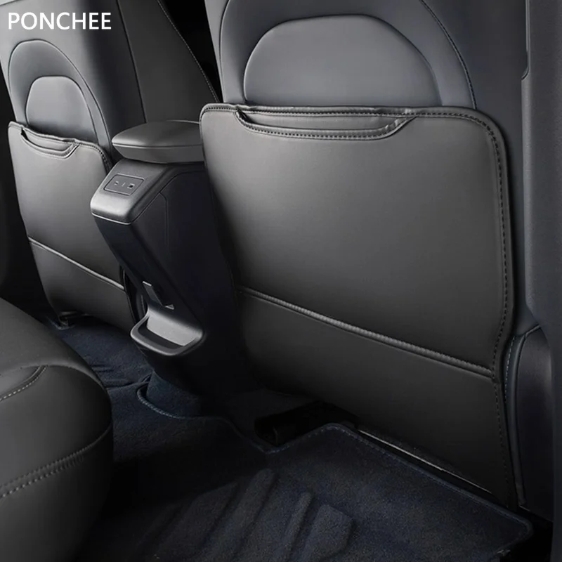 

For Lynk&Co Z20 2021-2025 Car Seat Rear Kick Pads Backrest Anti-wear Pad Rear Children's Anti-kick Mat Automobile Supplies