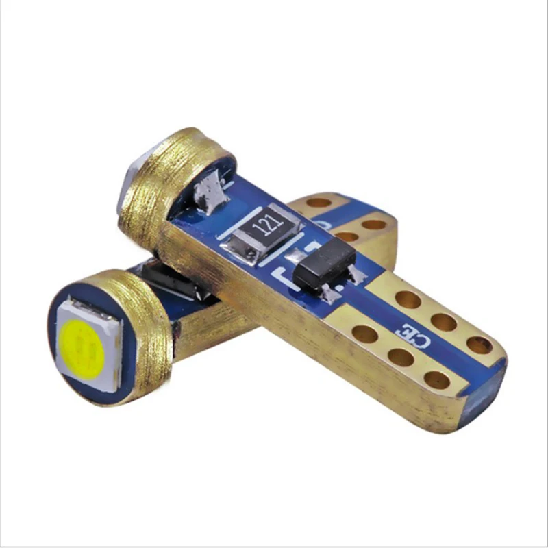 

50 шт. T5 W1.2W W3W 74 яркий чип Cree для интерьера автомобиля 3030 1 SMD СВЕТОДИОДНЫЙ Canbus Авто клин приборной панели индикатор приборной панели лампа