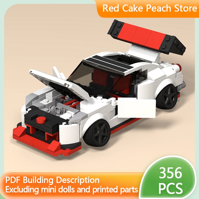 

Модель скоростного гоночного автомобиля MOC, строительные кирпичи GTR R35, спортивный автомобиль, модульная технология, детские праздничные подарки, сборка игрушек, костюм