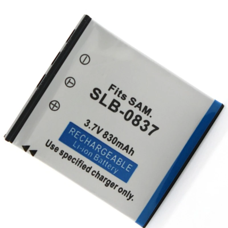 Replacement SLB-0837 Battery 830mAh for Samsung NV3 NV4 NV7 NV8 NV9 NV10 NV11 NV15 NV24 HD NV100 NV106 MP3 Player Camera