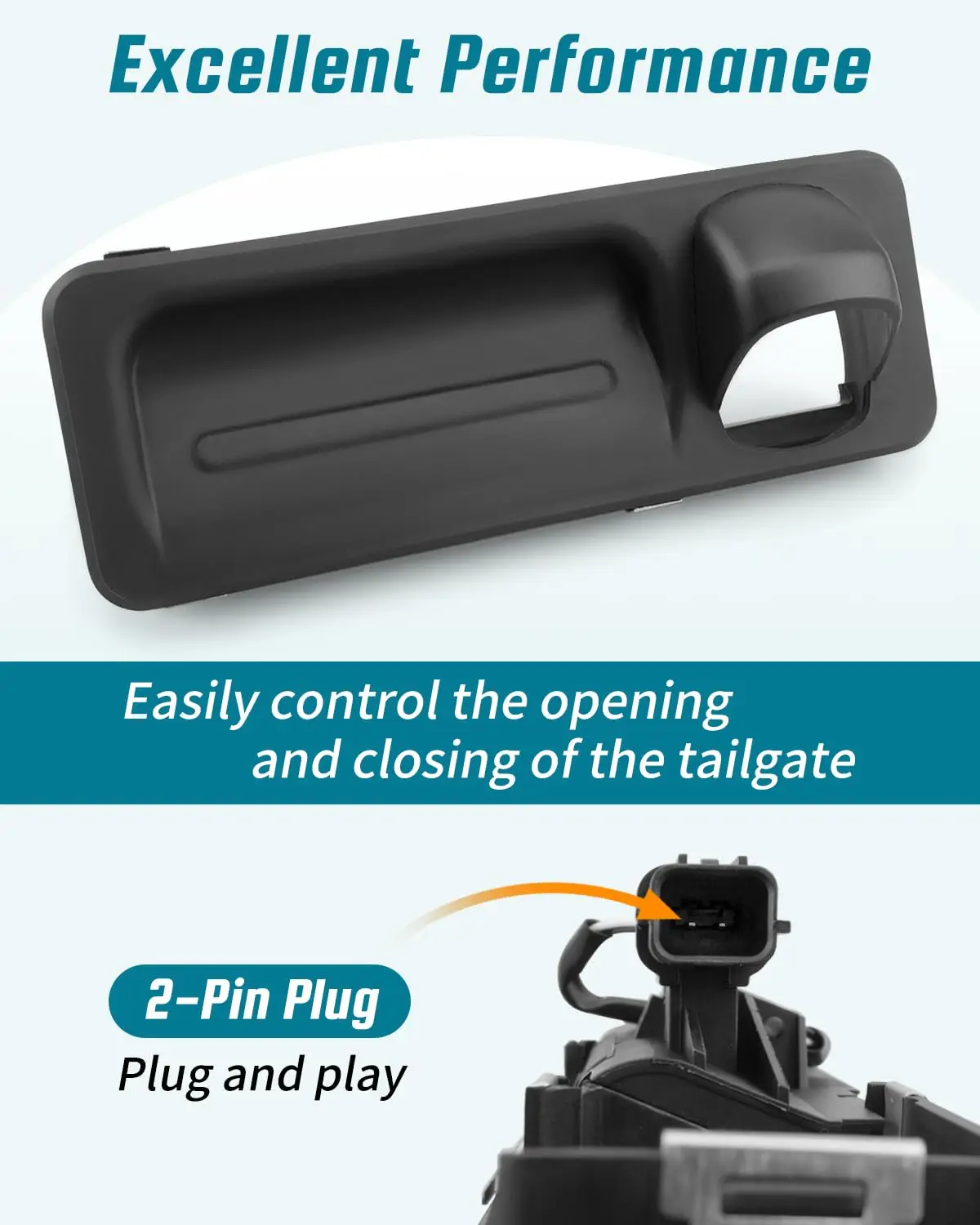 81260-B10104X غطاء صندوق السيارة قفل مقبض التبديل لشركة هيونداي جينيسيس 2014-2016 G80 سيدان 2015-2020 زر مقبض تحرير الجذع الخلفي #4