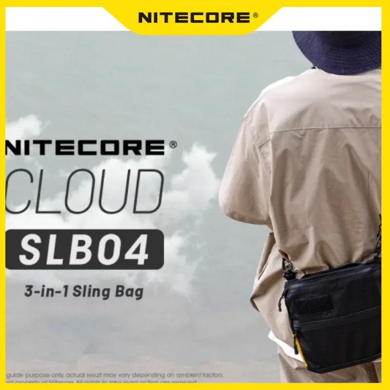 

NITECORE SLB04 Sling Bag Handbag Chest Bag Waterproof Large Capacity 400D Premium Nylon Fabric