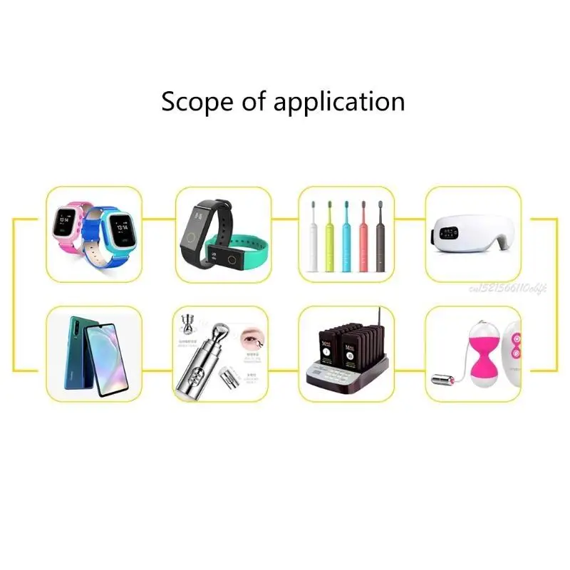 27RB Mini Vibration Motor with Wire Flat Button Type Motor For Mobile Phone Tablet Mini Fan Electronics Appliances