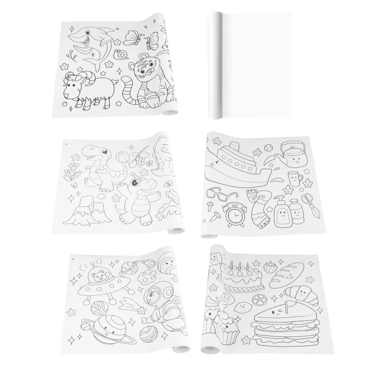 Children's Drawing Roll Painting Color Filling Paper for Preschool
